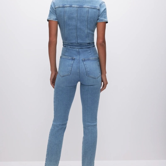Good American Women's Blue Denim Jumpsuit - Picture 4 of 6